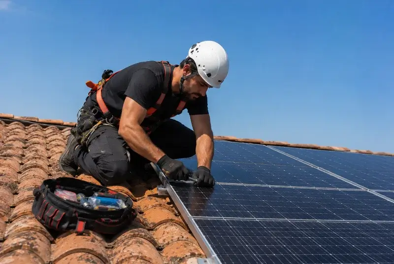 Maintenance et monitoring de panneaux solaires à Ponsas