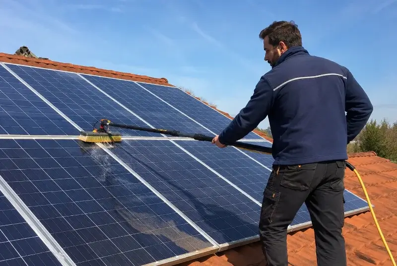 Nettoyage et entretien de panneaux solaires à Ponsas